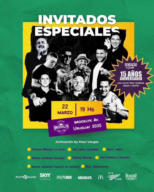 Sensação do Samba celebra 15 años con un show en Posadas 2 Posadas