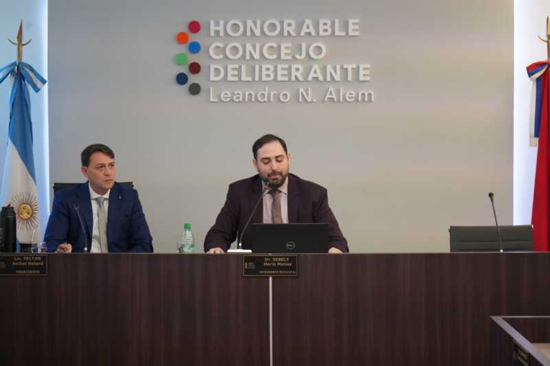 Sebely inauguró el año legislativo con anuncios clave para el Centenario de Alem Sebely