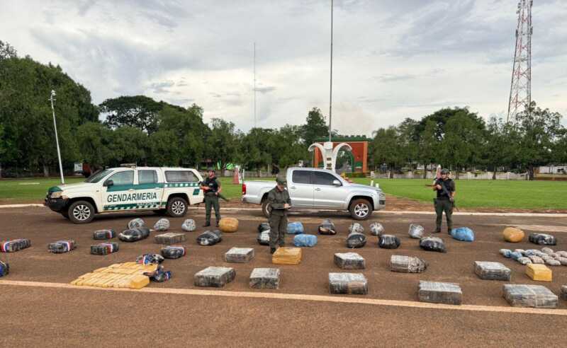 Secuestraron más de 700 kilos de marihuana en Misiones tras una persecución secuestraron