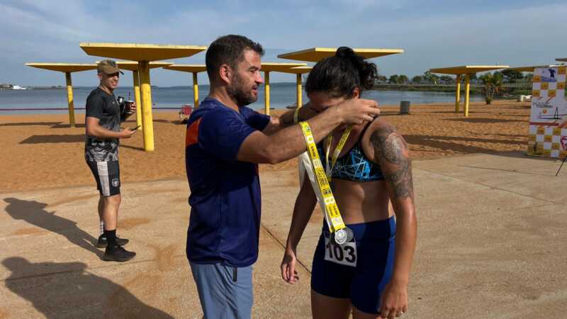 Triatlón Nacional Posadas: deporte, río y competencia internacional en El Brete 2 Triatlón