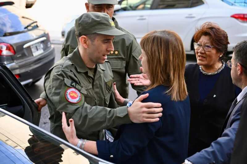 Nahuel Gallo con Patricia Bullrich