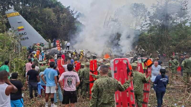 tragedia en un avión en Colombia