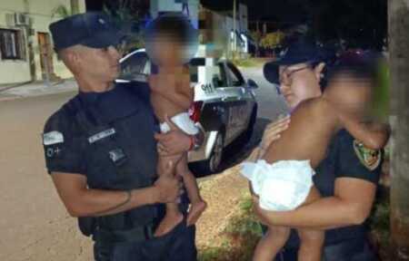Apóstoles: resguardaron a dos niños hallados solos en una vivienda abandonada Apóstoles niños
