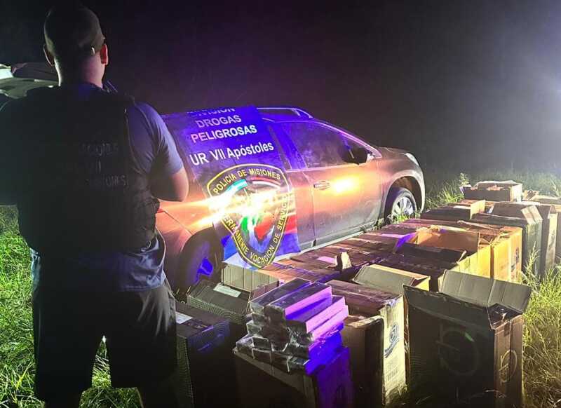Secuestraron cigarrillos de contrabando valuados en más de $30 millones en San José 2 cigarrillos