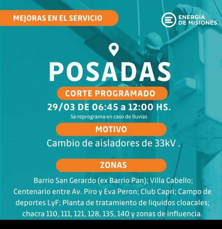 Realizaron trabajos de infraestructura eléctrica en el oeste de Posadas 2 eléctrica