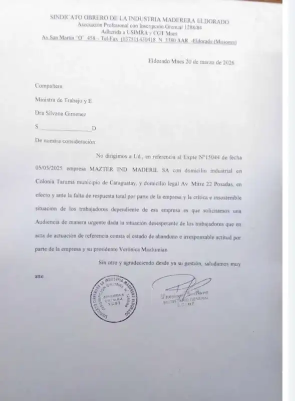 Trabajadores madereros exigen respuestas por planta paralizada 2 Trabajadores
