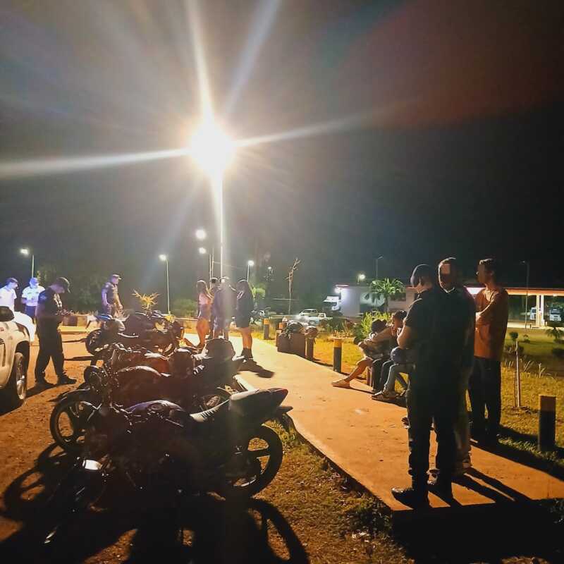 Desbaratan caravana de motociclistas que hacian picadas y secuestran 12 motos 1 moto
