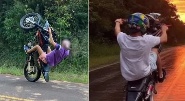 Picadas y “willy” en rutas de Misiones: una práctica peligrosa que no se detiene 6 moto willy 1 - 5