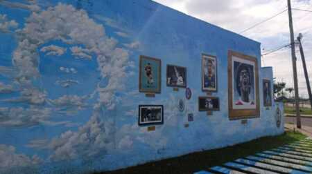 mural Maradona Posadas