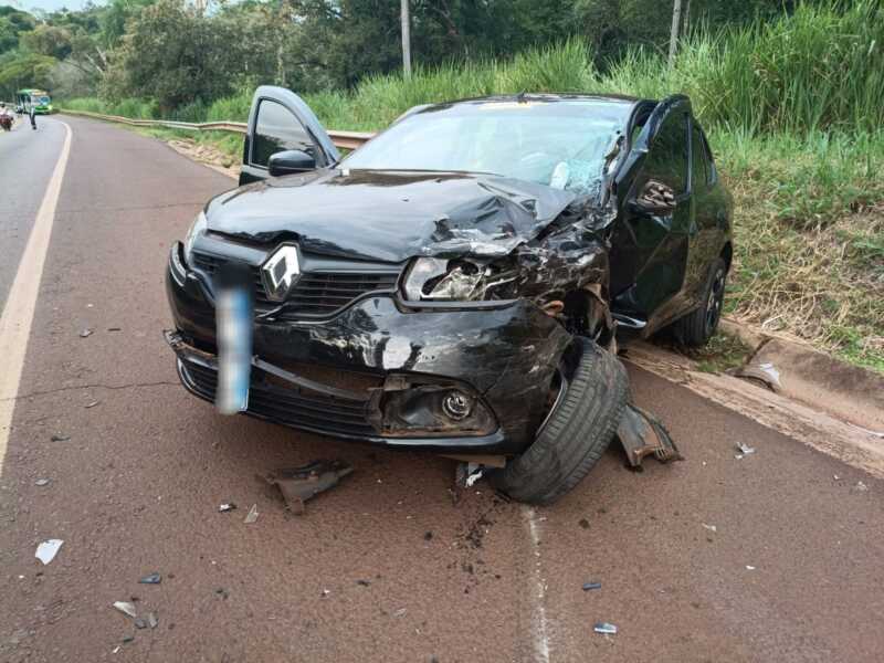 Tres personas fueron hospitalizadas tras un choque cerca del puente internacional de Iguazú 2 personas
