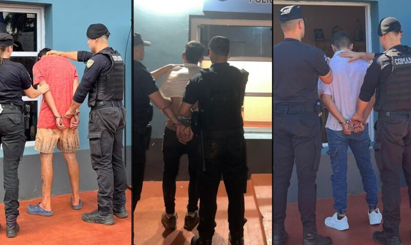 Emboscaron a policías para liberar a un sospechoso y terminaron detenidos polic
