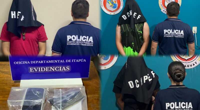 Golpe al cibercrimen en Itapúa: tres detenidos tras allanamientos en Encarnación y Cambyretá Tres detenidos en Itapúa tras allanamientos por ciberestafas en Encarnación y Cambyretá. Incautaron dispositivos clave para la investigación.