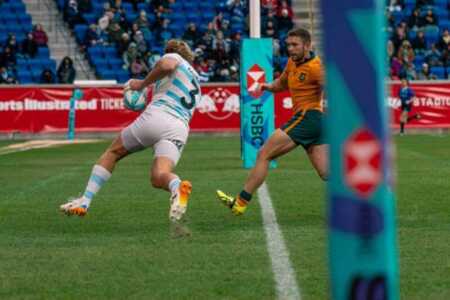Los Pumas Seven se quedaron con el tercer puesto en el Seven de Estados Unidos Los Pumas Seven derrotaron a Australia 26-10 y se quedaron con el tercer puesto en el Seven de Estados Unidos por el Circuito Mundial.