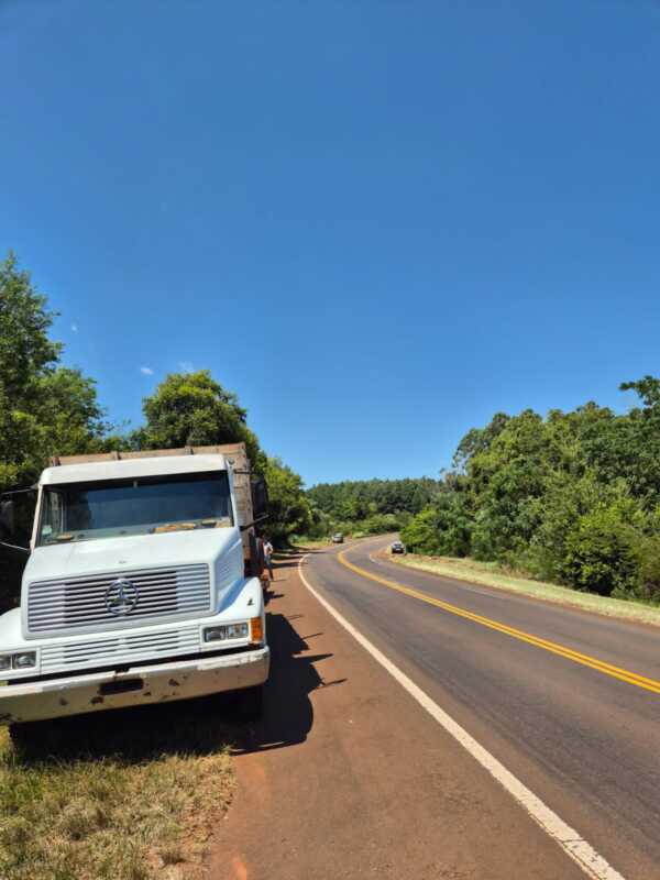 Caraguatay: un camión perdió el acoplado y la carga terminó en la banquina de la Ruta 12 3 caraguataay