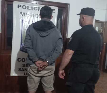 Un hombre fue detenido en San Vicente tras un allanamiento donde secuestraron cocaína, armas, más de $1,3 millones y elementos robados.