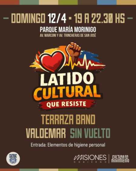 Festival solidario en Posadas: “Latido Cultural que Resiste” convoca a ayudar y disfrutar del arte local Festival
