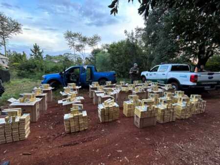 Incautaron más de 126 mil paquetes de cigarrillos valuados en diversos operativos en Misiones Misiones
