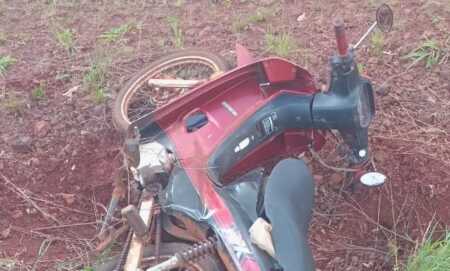 Motociclista resultó herido tras despiste en ruta provincial 8 Motociclista