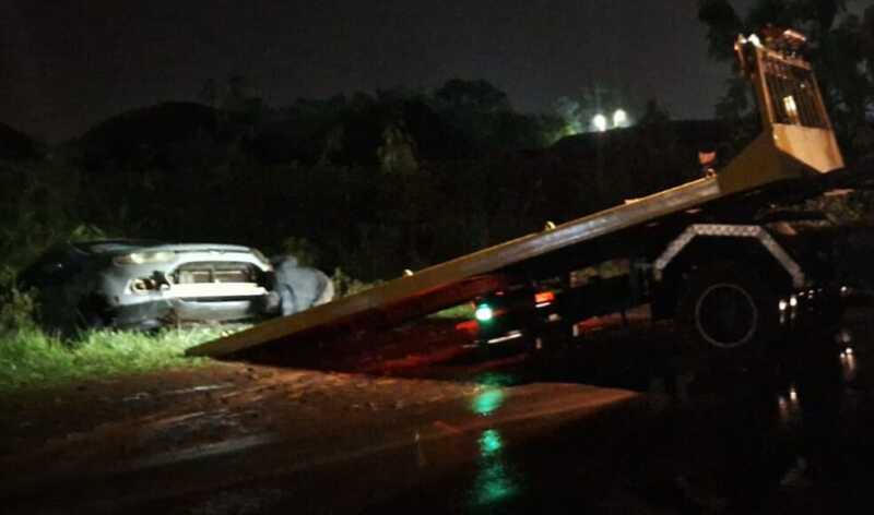 Posadas: terminó en un desagüe tras despistar con su auto Posadas