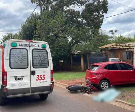 Posadas: murió un motociclista tras chocar contra un auto estacionado WhatsApp Image 2026 04 14 at 16.28.21 - 2