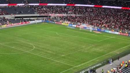 Preocupación en River por el estado del Monumental a días del Superclásico campo de juego monumental River