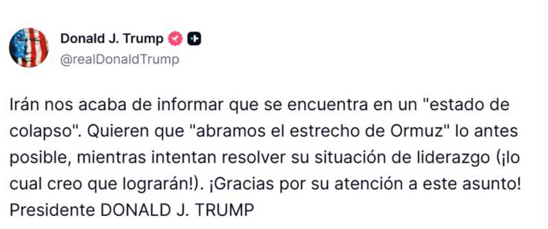 Trump afirmó que Irán está “en estado de colapso” y crece la tensión por el estrecho de Ormuz 3 WhatsApp Image 2026 04 28 at 16.57.37 1 - 2