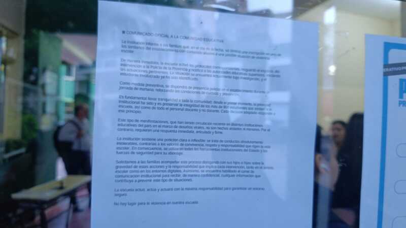 Fuerte ausentismo en algunos colegios de Posadas tras amenazas de tiroteo 5 comunicado - 4