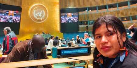 “Sin territorio no hay vida”: una lideresa Mbya Guaraní de Misiones llevó su reclamo a la ONU keila misiones guarani
