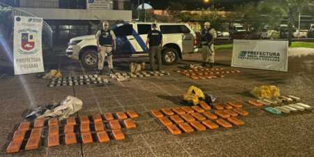 Prefectura incautó casi 140 kilos de marihuana en Garupá marihuana