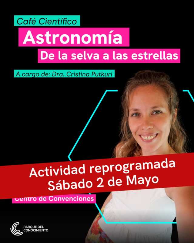 Reprograman Café Científico en el Parque del Conocimiento 2 Reprograman el Café Científico con Cristina Putkuri