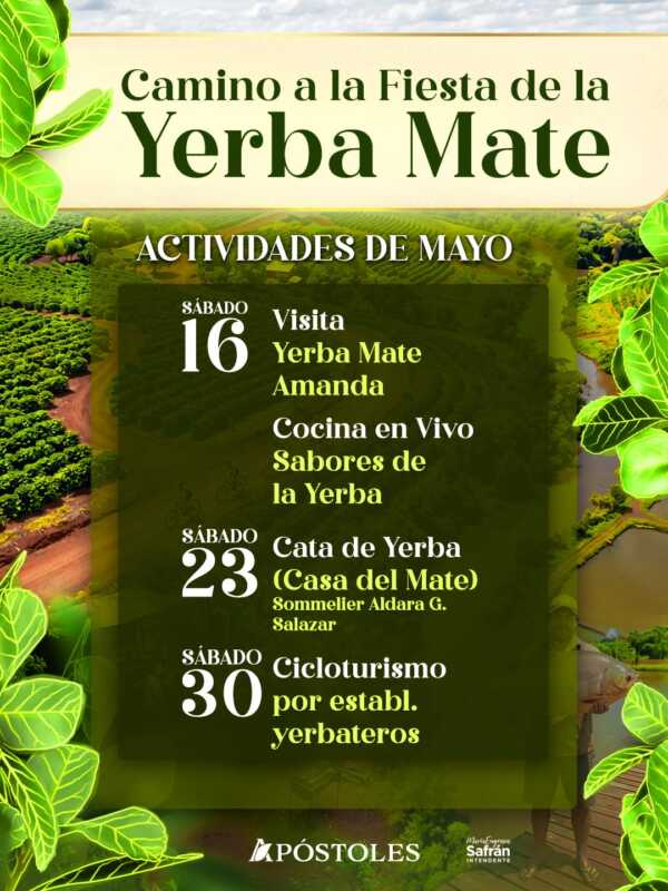 Apóstoles lanzó el “Camino a la Fiesta de la Yerba Mate” con experiencias turísticas, culturales y gastronómicas 2 Tours yerbateros, catas, gastronomía y naturaleza en una propuesta que pone en valor la identidad misionera.