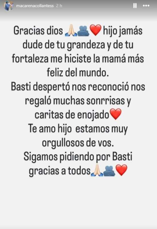 La mamá de Bastián Jerez lanzó una rifa solidaria para afrontar los gastos de internación 4 - 3