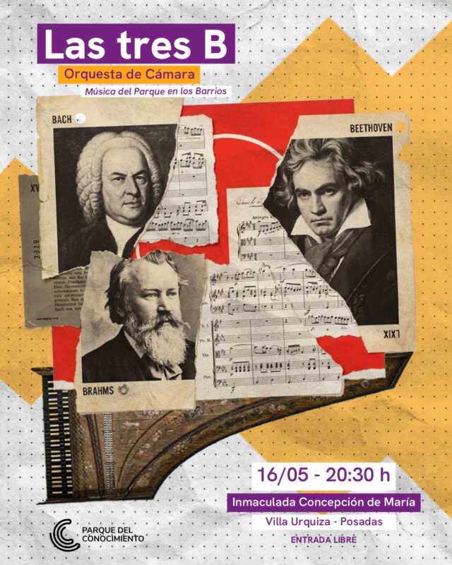 La Orquesta de Cámara del Parque del Conocimiento llevará “Las tres B” a los barrios 2 La Orquesta de Cámara llega a los barrios con un homenaje a Bach, Brahms y Beethoven