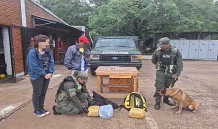 Gendarmería secuestró marihuana en un colectivo en Misiones Marihuana