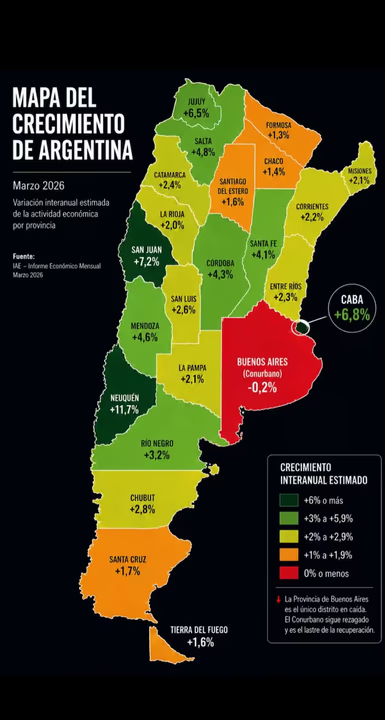 Milei compartió un mapa con errores geográficos: omitieron Tucumán y las Islas Malvinas 1 Milei