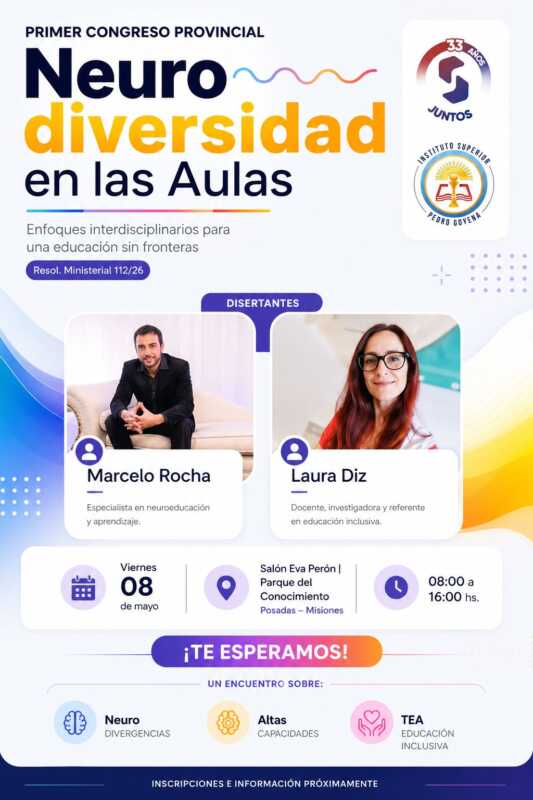 La jornada propone nuevas herramientas para fortalecer la inclusión educativa en Misiones.