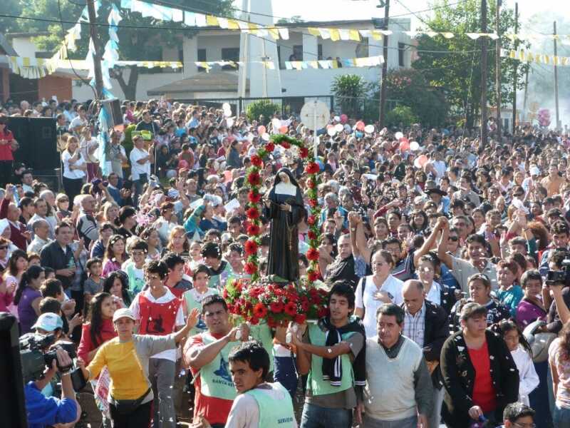 Santa Rita: Posadas se prepara para la multitudinaria peregrinación Santa Rita