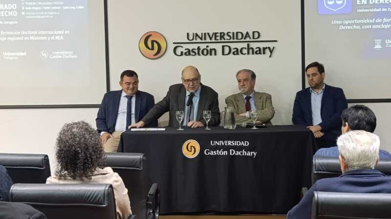 La UGD presentó un doctorado en Derecho junto a la Universidad de Zaragoza UGD