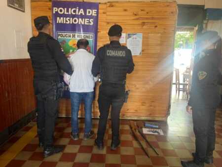 San Javier: detuvieron a un hombre de 70 años acusado de abuso y amenazas con un arma de fuego detenido en San Javier
