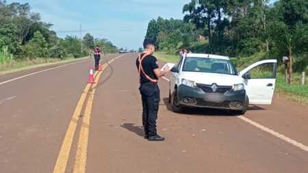 San Vicente: cuatro heridos tras el choque de dos autos sobre ruta 14 choque de autos en San Vicente