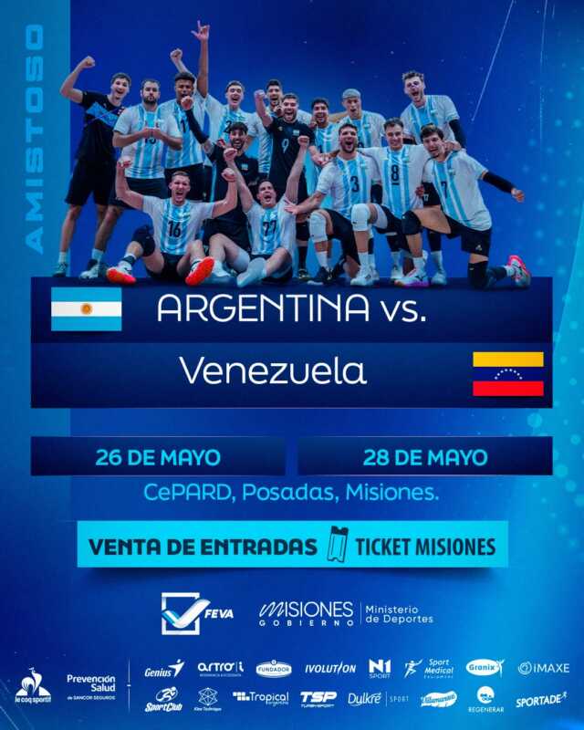 Misiones volverá a recibir a la Selección Argentina de vóley para una serie ante Venezuela 2 WhatsApp Image 2026 05 14 at 12.52.19 - 1