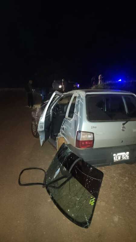 Despistó con su auto sobre la Ruta 14 y terminó en la banquina en Oberá 3 Despiste sobre Ruta 14 en Oberá: dos mujeres fueron hospitalizadas preventivamente