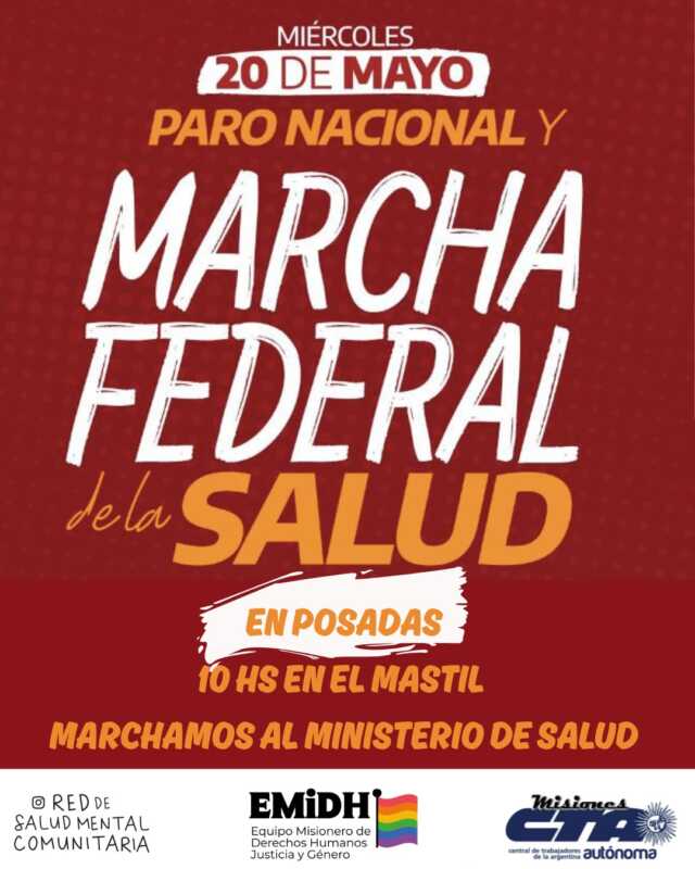 Trabajadores de la salud convocaron a un paro y marcha en Posadas contra los recortes 4 WhatsApp Image 2026 05 19 at 19.26.08 - 3
