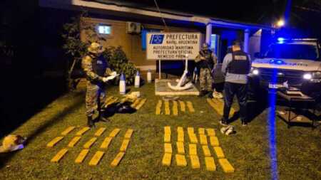 Prefectura incautó droga en Nemesio Parma