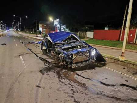 Posadas: manejaba con casi 2g de alcohol en sangre, chocó contra un semáforo y se salvó de milagro alcohol