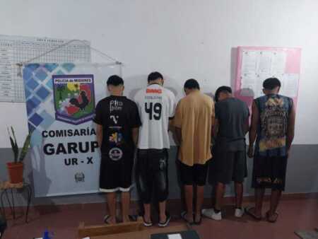 Detuvieron a un joven y demoraron a cuatro menores por amenazas con armas blancas en Garupá detuvieron