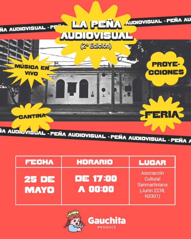 Posadas celebrará el Día de la Patria con una peña audiovisual y cultural