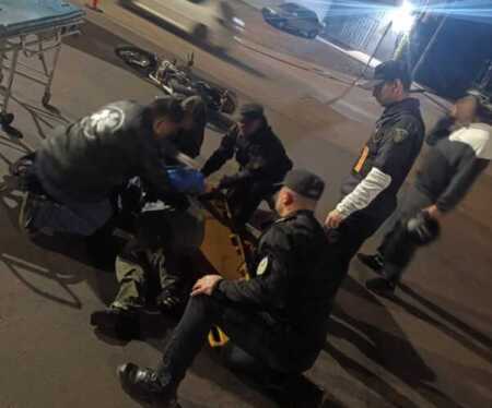 Posadas: motociclista resultó herido tras ser embestido por un auto que huyó del lugar Un motociclista resultó herido tras ser embestido por un auto que se dio a la fuga sobre la Ruta Nacional 12, en Posadas.