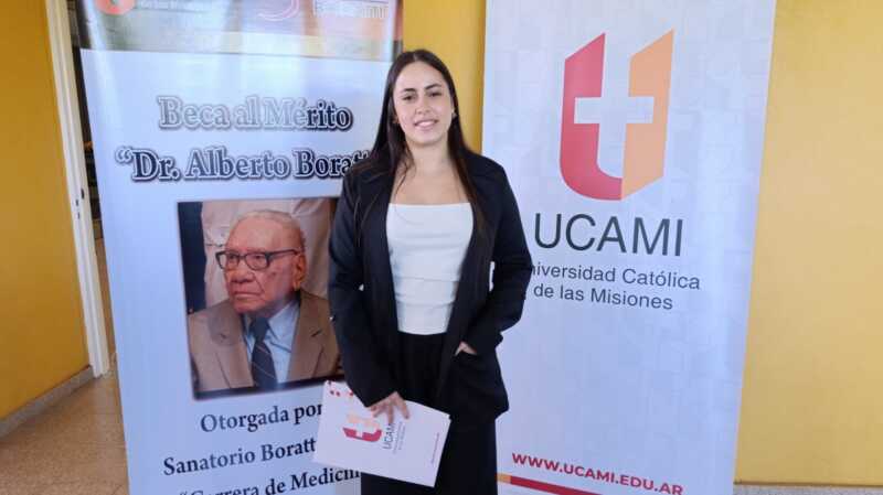Alumnas de la UCAMI recibieron la beca “Dr. Alberto Boratti” por su desempeño en Medicina 2 ucami beca 3 - 1