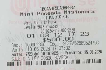 Un jubilado de Posadas ganó más de $46 millones en la Mini Poceada y ya tiene decidido en qué gastará el premio posadas